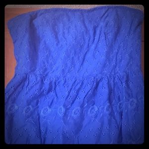 Strapless Eyelet Dress